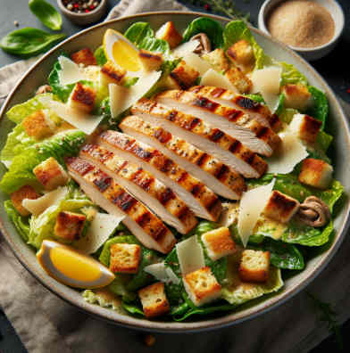 Csar-Salat mit gegrilltem Hhnchen