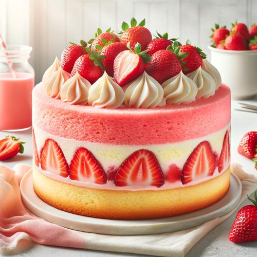 Erdbeer-Chiffon-Torte