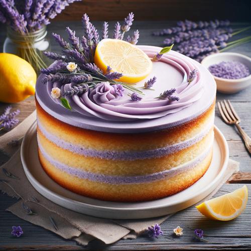 Lavendel-Zitronen-Torte