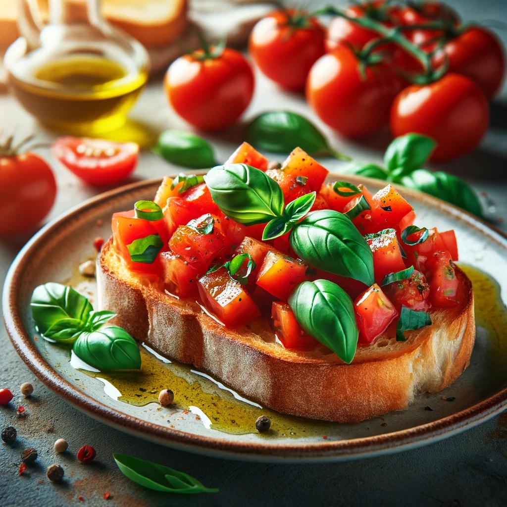 Tomaten-Basilikum-Bruschetta