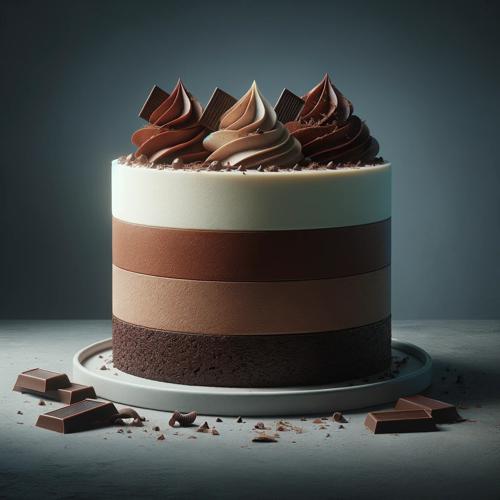 Triple-Schokoladen-Mousse-Torte