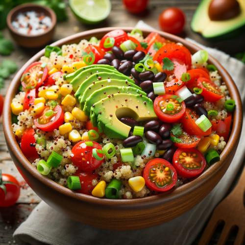 Vegetarische Quinoa-Salat-Bowl