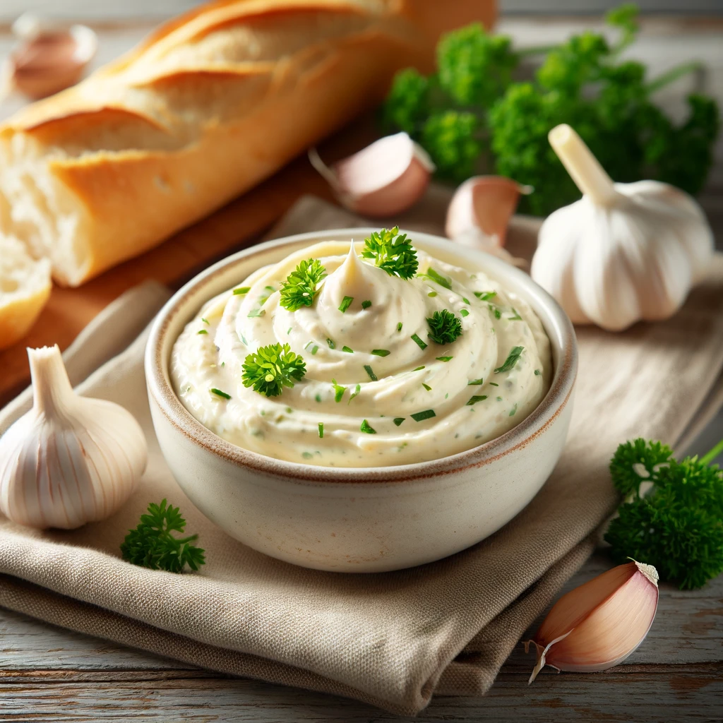 Knoblauch-Dip fr Baguettes