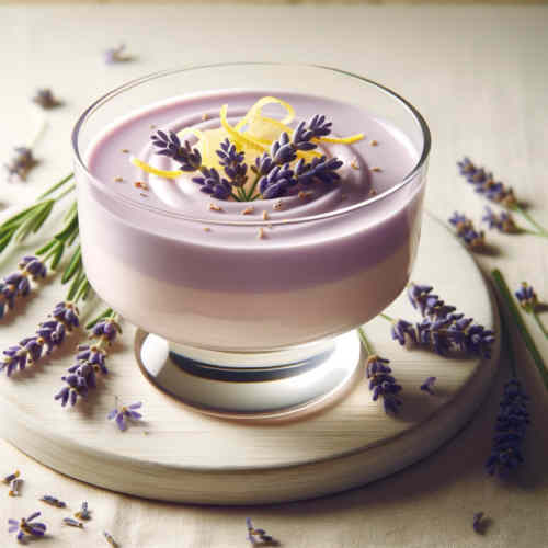 Lavendel-Zitronen-Pudding