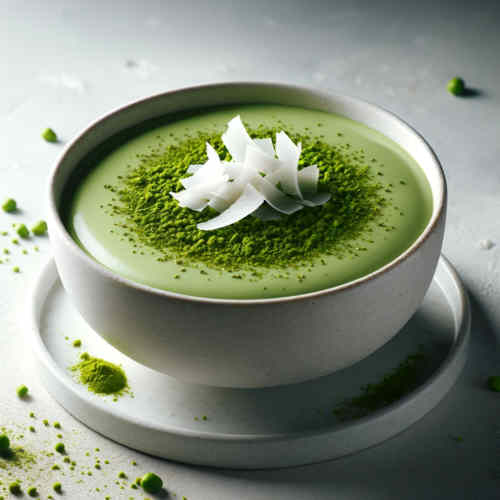 Matcha-Kokos-Pudding