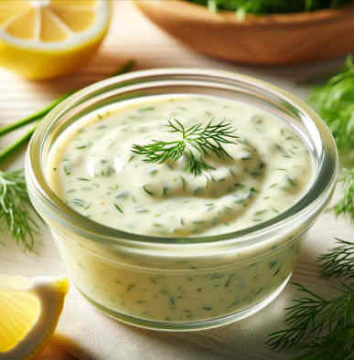 Zitronen-Dill-Sauce